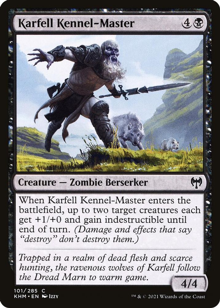 2021 Magic: The Gathering: Kaldheim (KHM) - Karfell Kennel Master (#101, Common) (, Near Mint)