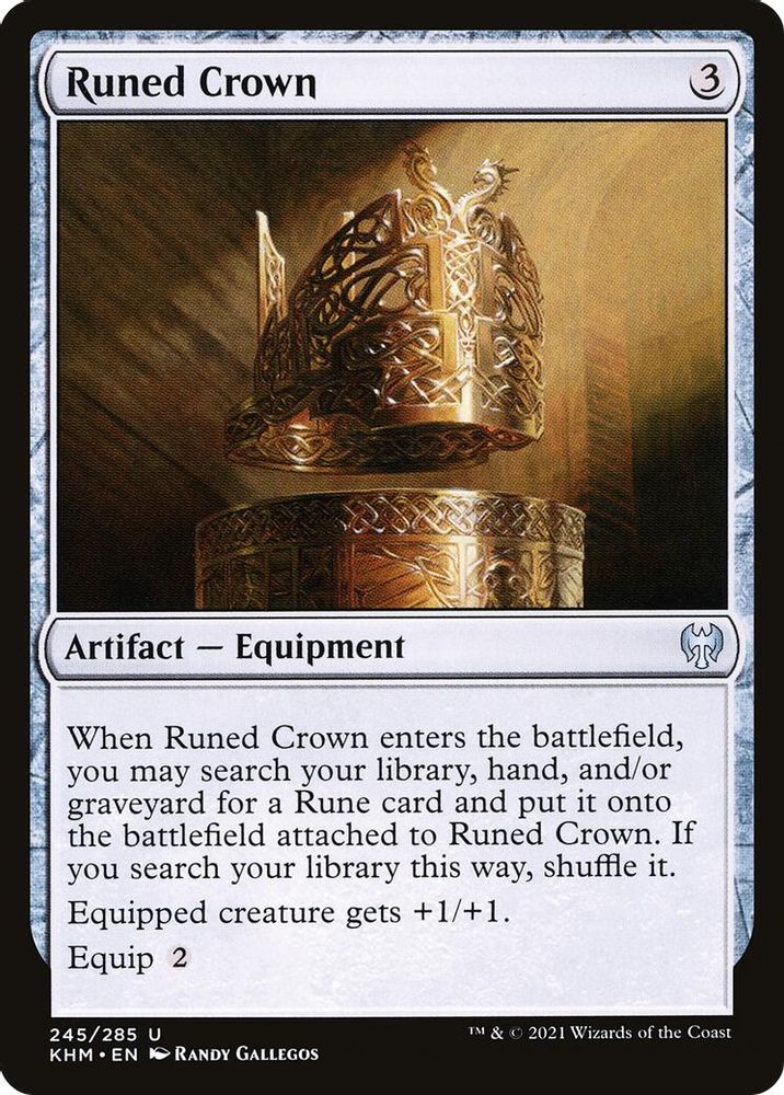 2021 Magic: The Gathering: Kaldheim (KHM) - Runed Crown (#245, Uncommon) (, Near Mint)