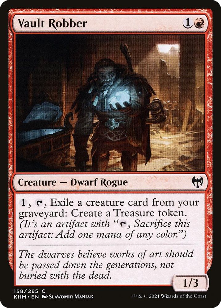 2021 Magic: The Gathering: Kaldheim (KHM) - Vault Robber (#158, Common) (, Near Mint)