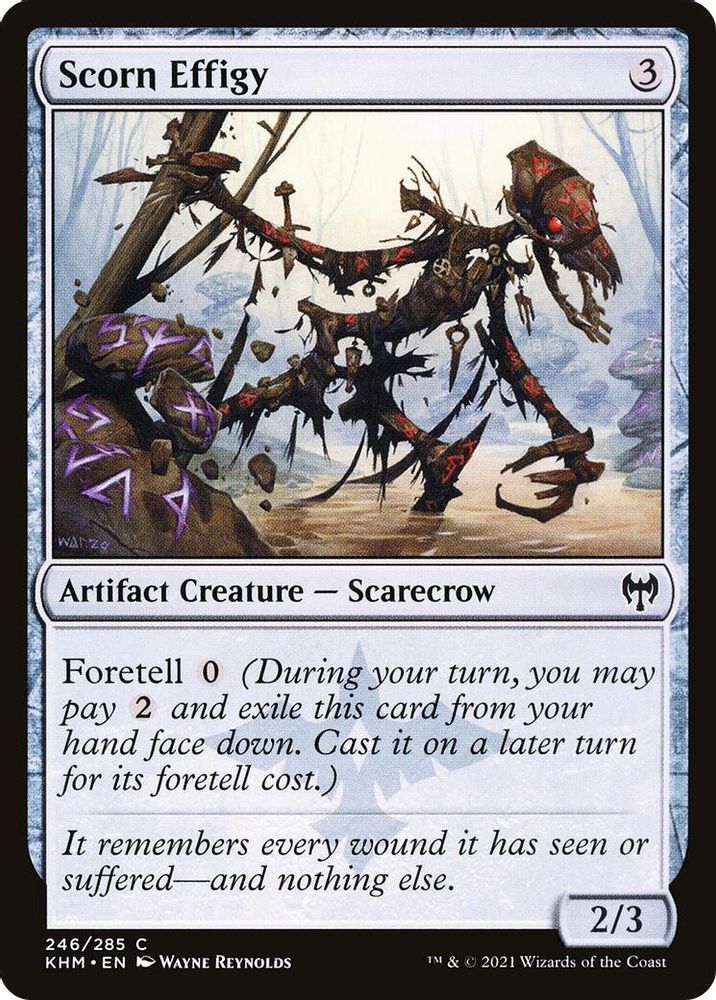 2021 Magic: The Gathering: Kaldheim (KHM) - Scorn Effigy (#246, Common) (, Near Mint)