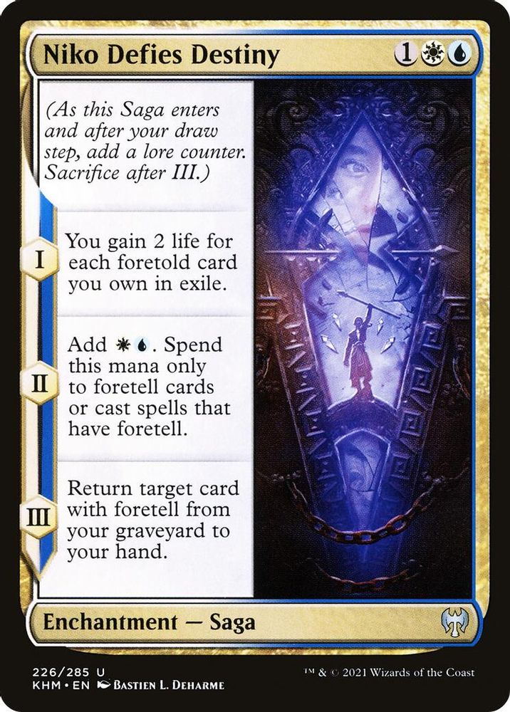 2021 Magic: The Gathering: Kaldheim (KHM) - Niko Defies Destiny (#226, Uncommon) (, Near Mint)