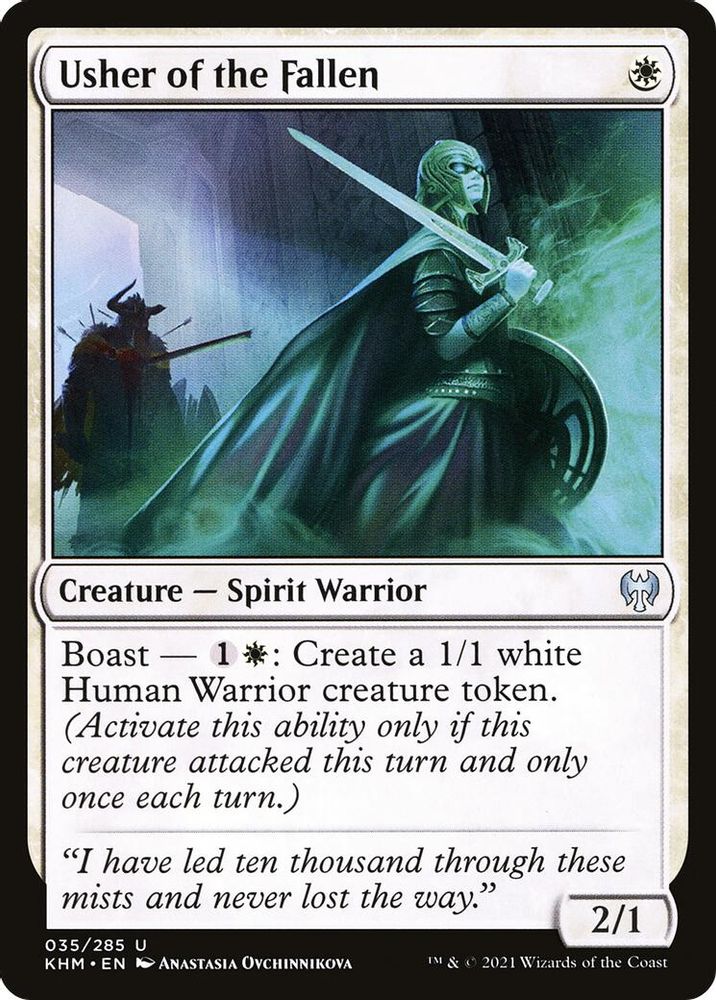 2021 Magic: The Gathering: Kaldheim (KHM) - Usher of the Fallen (#35, Uncommon) (, Near Mint)