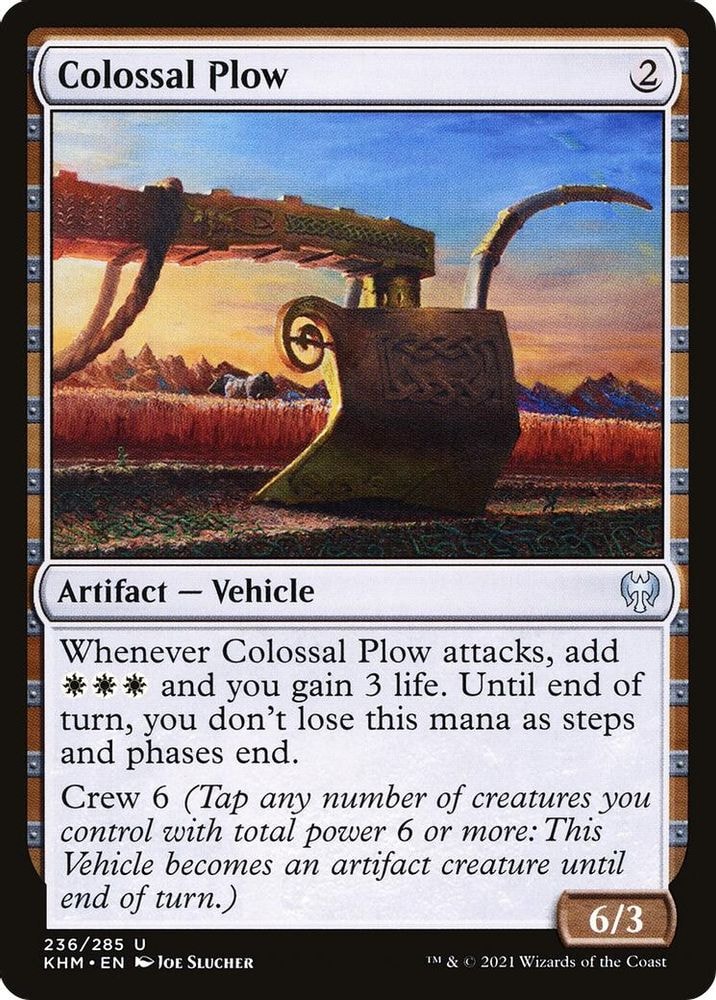2021 Magic: The Gathering: Kaldheim (KHM) - Colossal Plow (#236, Uncommon) (, Near Mint)