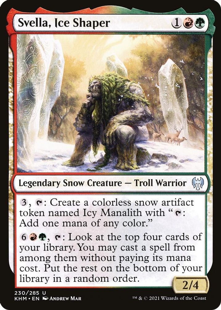 2021 Magic: The Gathering: Kaldheim (KHM) - Svella Ice Shaper (#230, Uncommon) (, Near Mint)