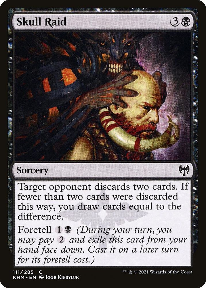 2021 Magic: The Gathering: Kaldheim (KHM) - Skull Raid (#111, Common) (, Near Mint)