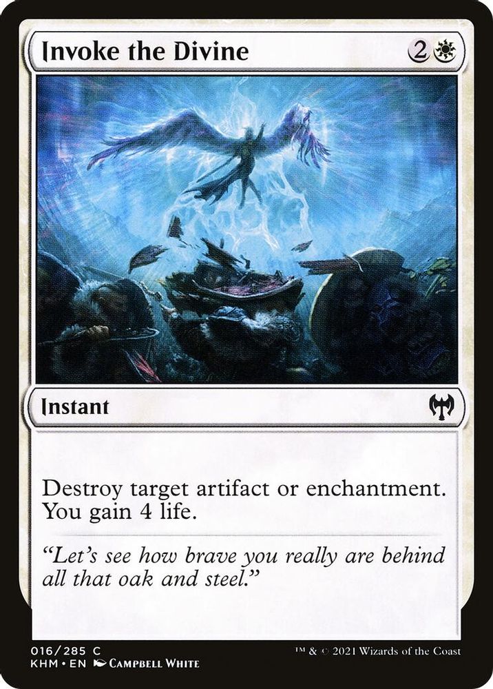 2021 Magic: The Gathering: Kaldheim (KHM) - Invoke the Divine (#16, Common) (, Near Mint)