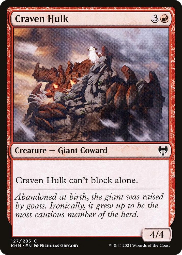 2021 Magic: The Gathering: Kaldheim (KHM) - Craven Hulk (#127, Common)