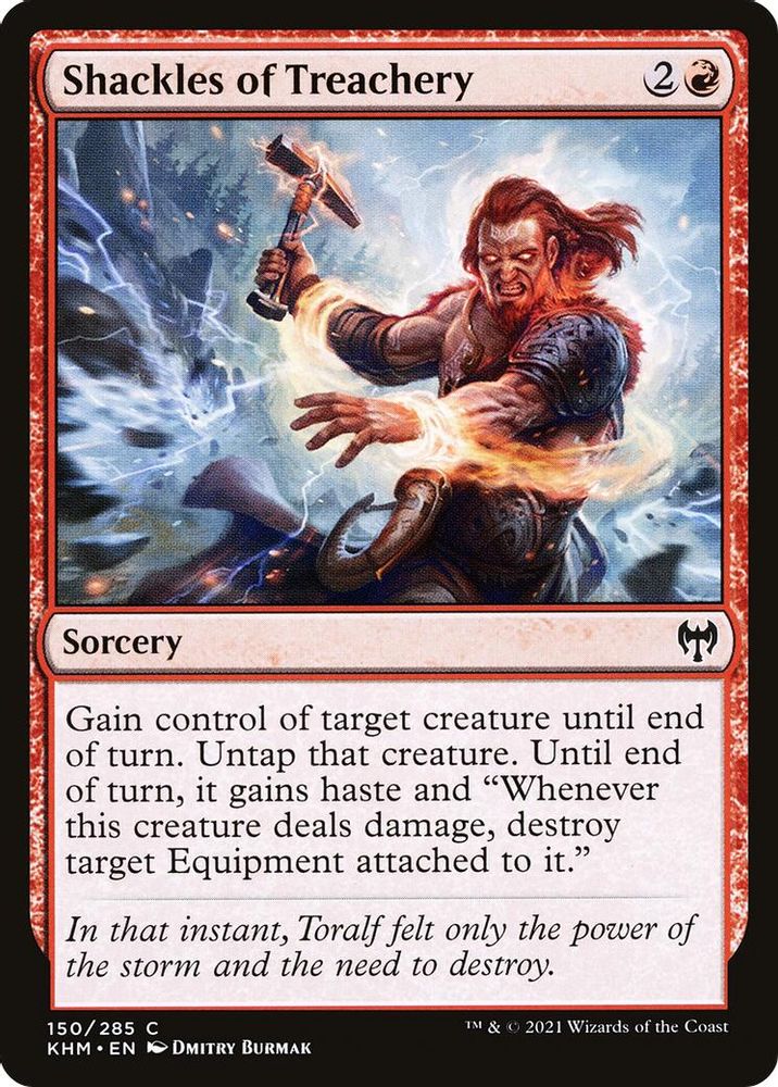 2021 Magic: The Gathering: Kaldheim (KHM) - Shackles of Treachery (#150, Common) (, Near Mint)