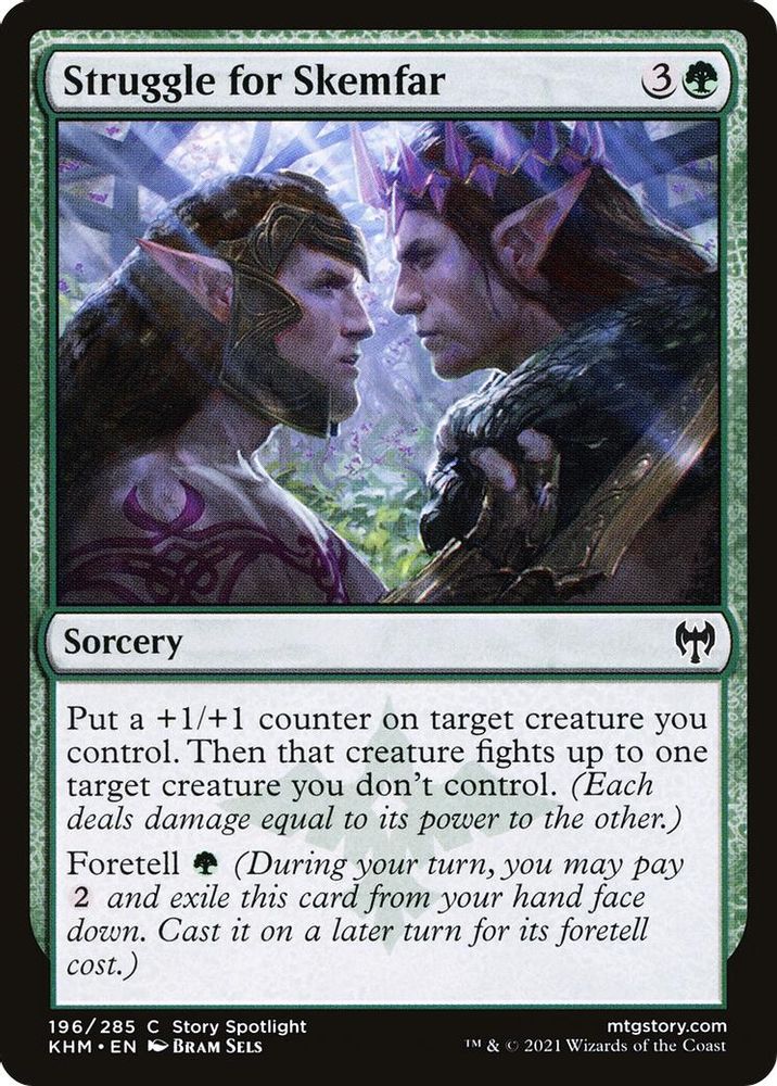 2021 Magic: The Gathering: Kaldheim (KHM) - Struggle for Skemfar (#196, Common) (, Near Mint)
