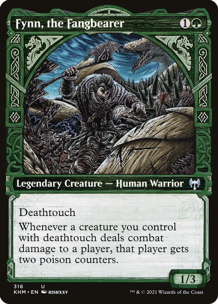 2021 Magic: The Gathering: Kaldheim (KHM) - Fynn the Fangbearer Showcase (#316, Uncommon) (, Near Mint)