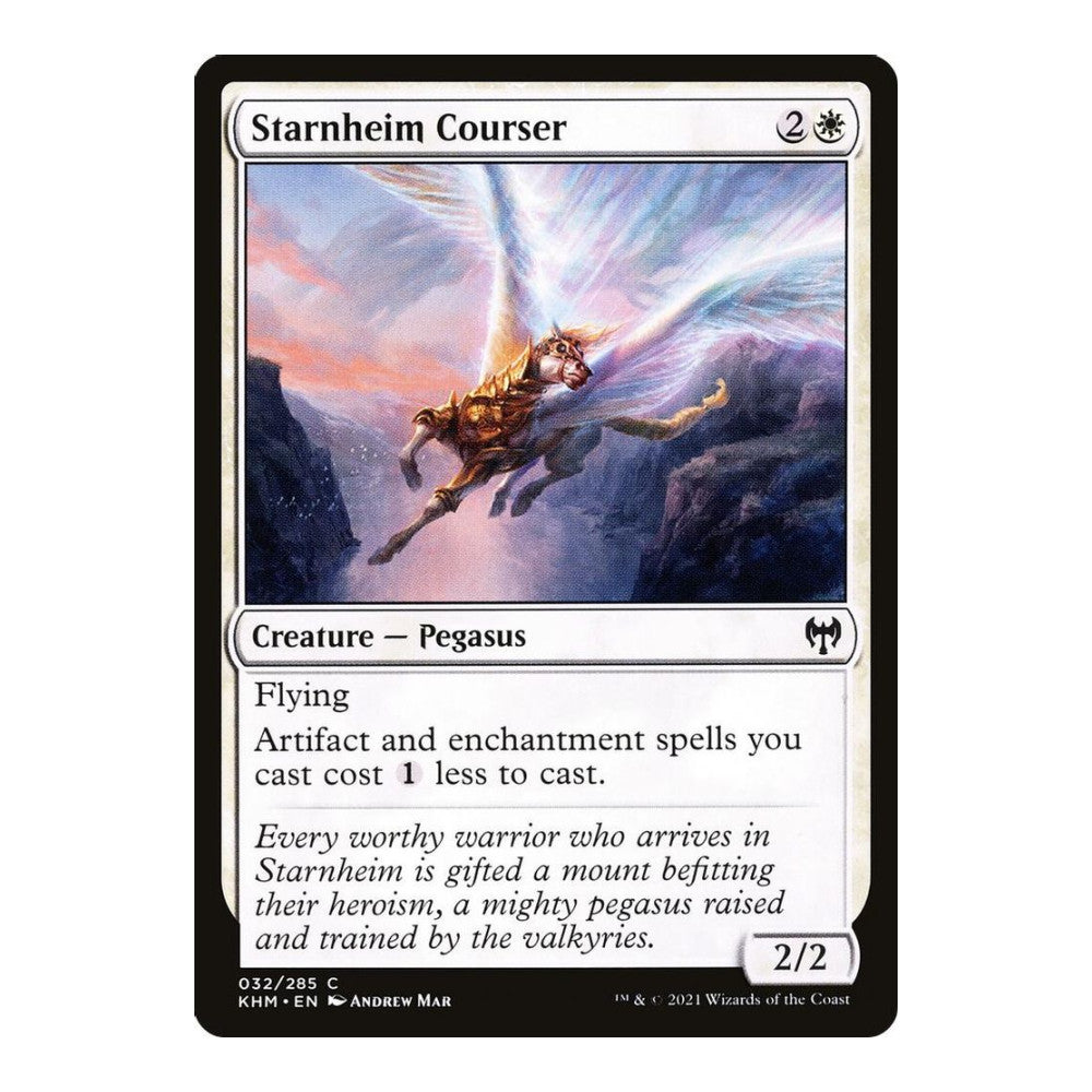 2021 Magic: The Gathering: Kaldheim (KHM) - Starnheim Courser (#32, Common) (, Near Mint)