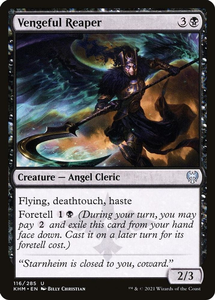 2021 Magic: The Gathering: Kaldheim (KHM) - Vengeful Reaper (#116, Uncommon) (, Near Mint)