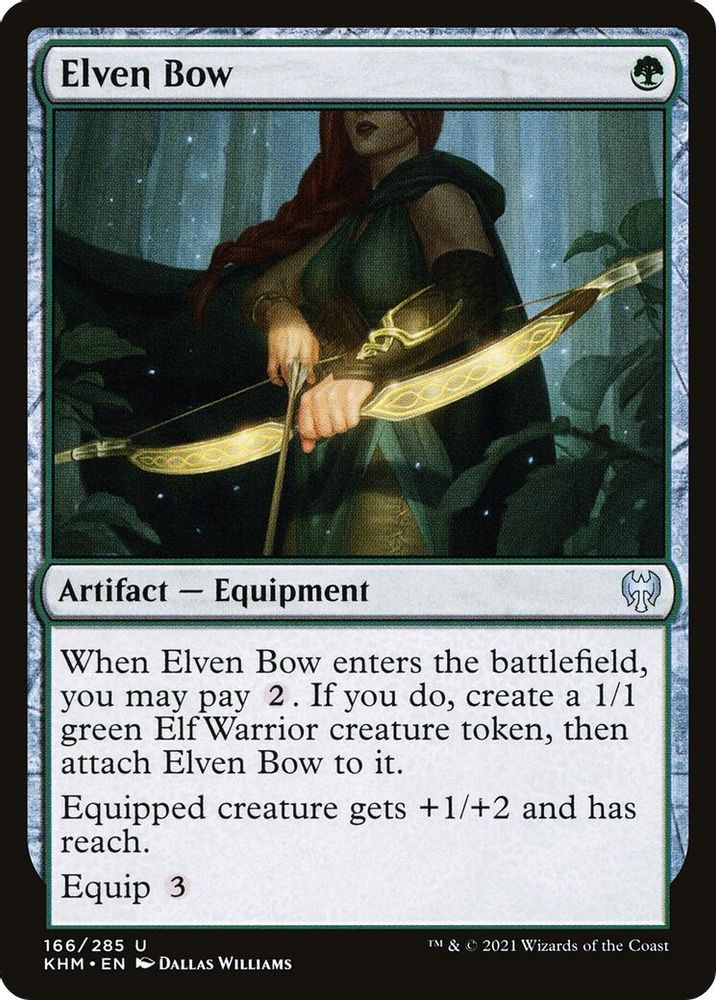 2021 Magic: The Gathering: Kaldheim (KHM) - Elven Bow (#166, Uncommon) (, Near Mint)
