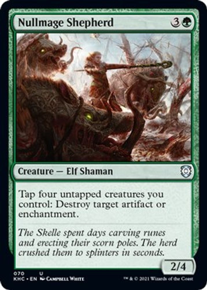 2021 Magic: The Gathering: Commander: Kaldheim (KHC) - Nullmage Shepherd (#70, Uncommon) (, Near Mint)