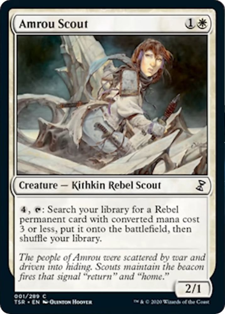 2021 Magic: The Gathering: Time Spiral: Remastered (TSR) - Amrou Scout (#1, Common) (, Near Mint)
