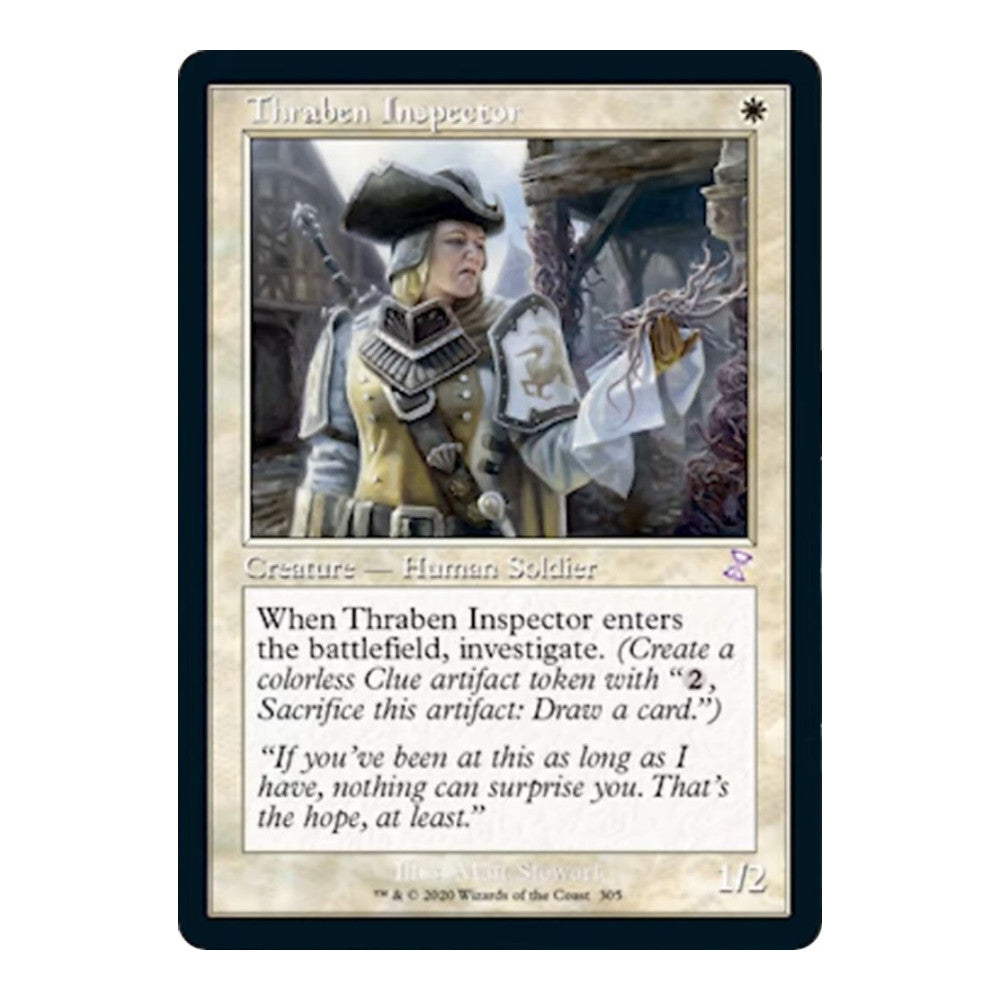 2021 Magic: The Gathering: Time Spiral: Remastered (TSR) - Thraben Inspector (#305, Special) (, Near Mint)