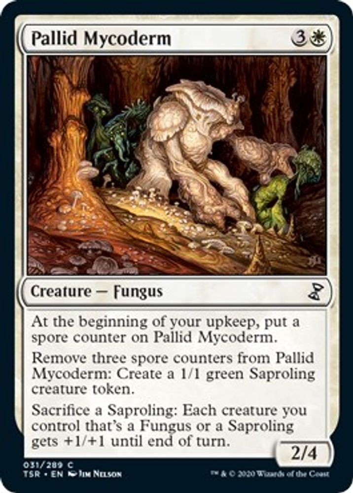 2021 Magic: The Gathering: Time Spiral: Remastered (TSR) - Pallid Mycoderm (#31, Common) (, Near Mint)