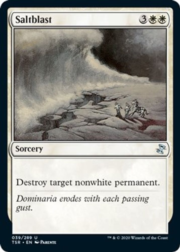 2021 Magic: The Gathering: Time Spiral: Remastered (TSR) - Saltblast (#39, Uncommon) (, Near Mint)