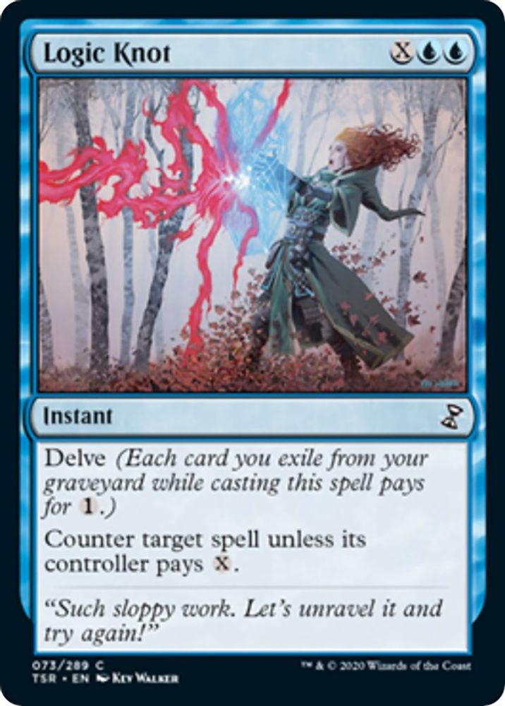 2021 Magic: The Gathering: Time Spiral: Remastered (TSR) - Logic Knot (#73, Common) (, Near Mint)