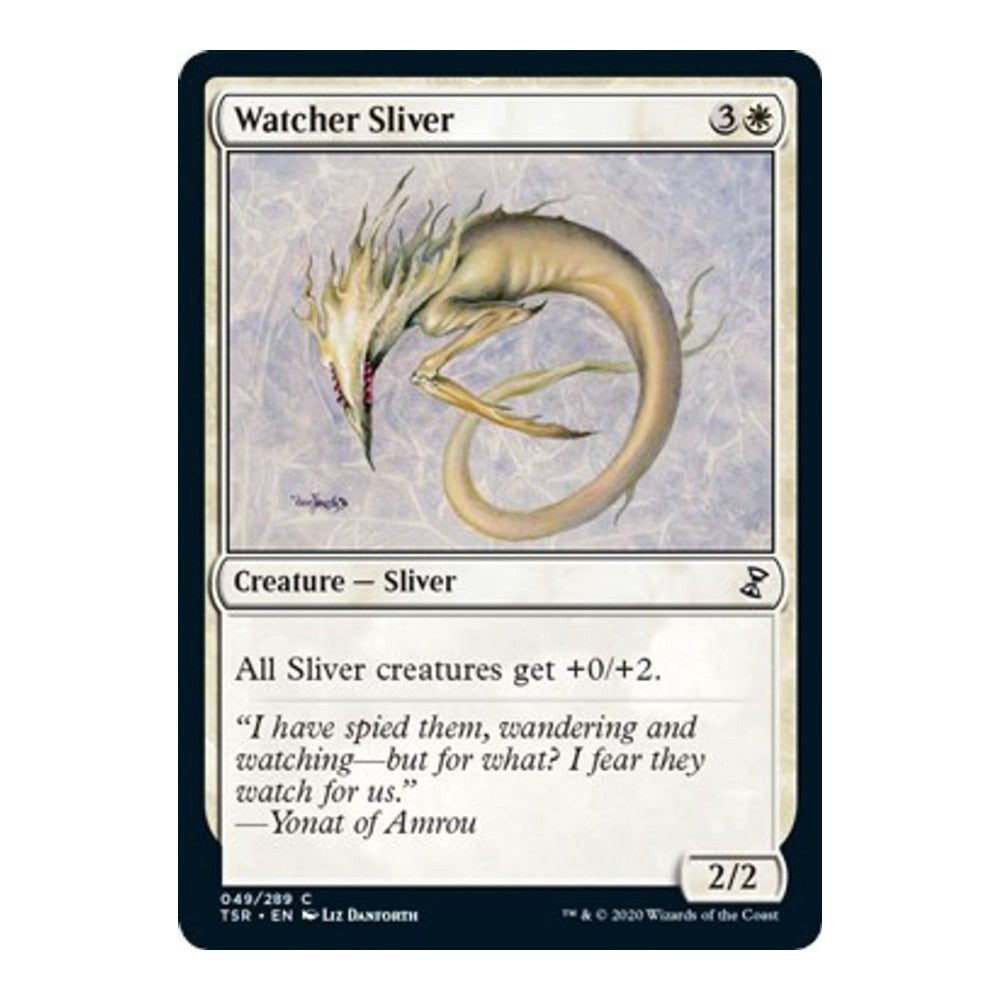 2021 Magic: The Gathering: Time Spiral: Remastered (TSR) - Watcher Sliver (#49, Common) (, Near Mint)