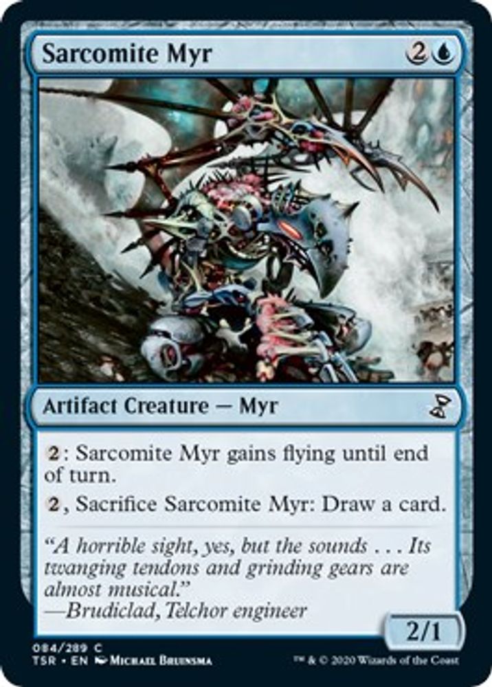 2021 Magic: The Gathering: Time Spiral: Remastered (TSR) - Sarcomite Myr (#84, Common) (, Near Mint)