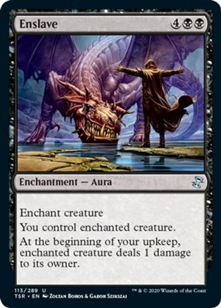 2021 Magic: The Gathering: Time Spiral: Remastered (TSR) - Enslave (#113, Uncommon) (, Near Mint)