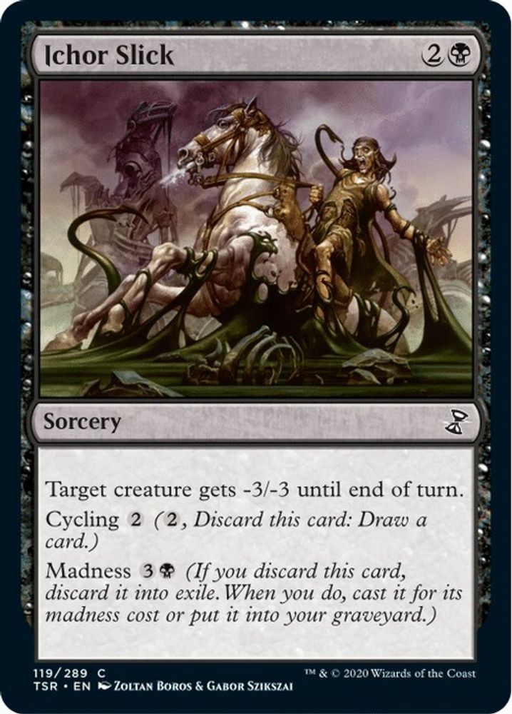 2021 Magic: The Gathering: Time Spiral: Remastered (TSR) - Ichor Slick (#119, Common) (, Near Mint)