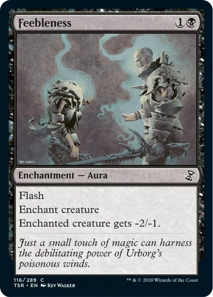 2021 Magic: The Gathering: Time Spiral: Remastered (TSR) - Feebleness (#116, Common) (, Near Mint)