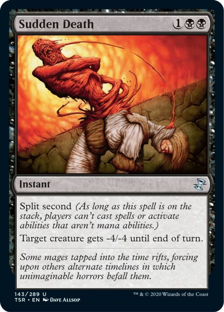 2021 Magic: The Gathering: Time Spiral: Remastered (TSR) - Sudden Death (#143, Uncommon) (, Near Mint)