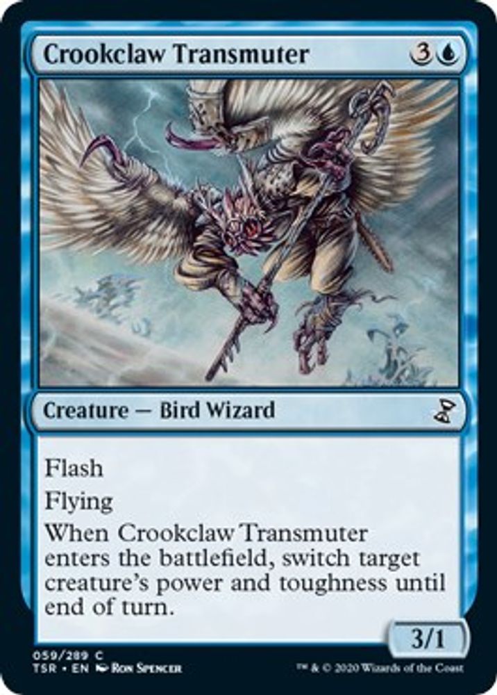 2021 Magic: The Gathering: Time Spiral: Remastered (TSR) - Crookclaw Transmuter (#59, Common) (, Near Mint)