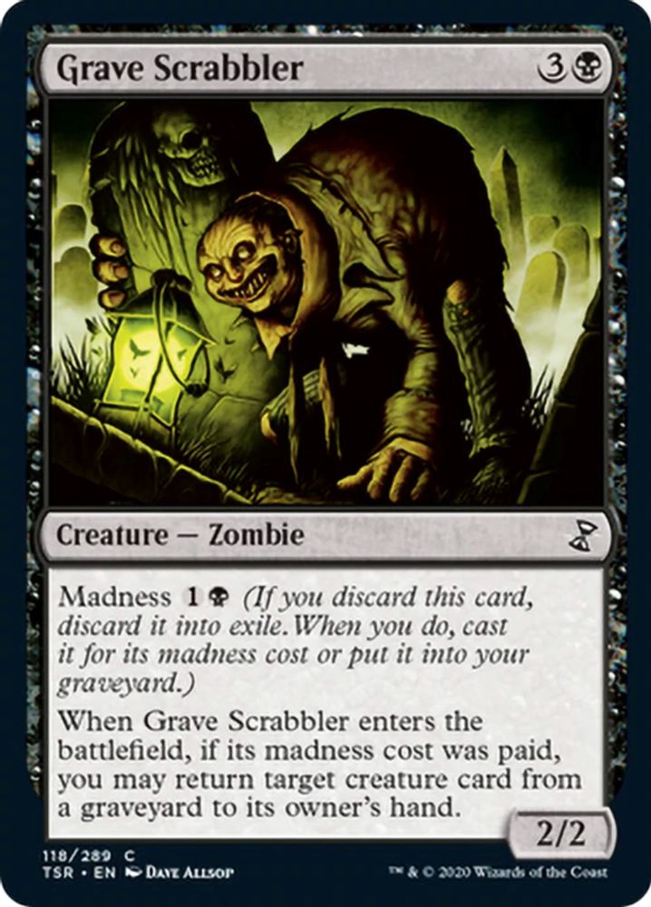 2021 Magic: The Gathering: Time Spiral: Remastered (TSR) - Grave Scrabbler (#118, Common) (, Near Mint)