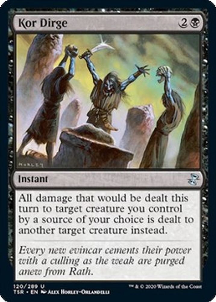 2021 Magic: The Gathering: Time Spiral: Remastered (TSR) - Kor Dirge (#120, Uncommon) (, Near Mint)