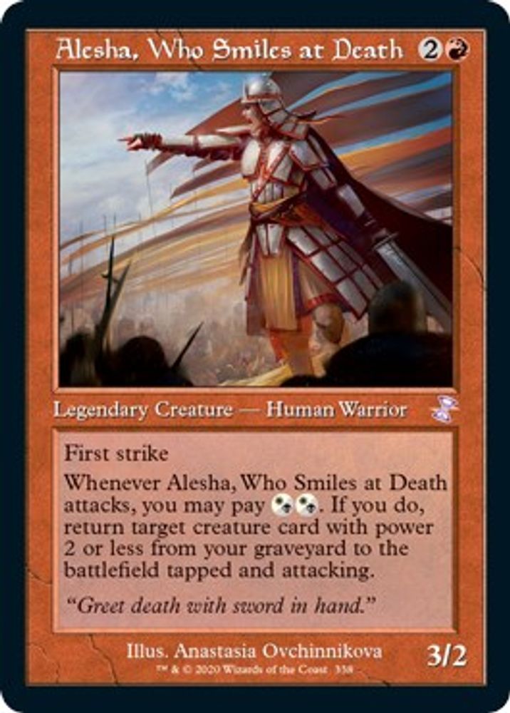 2021 Magic: The Gathering: Time Spiral: Remastered (TSR) - Alesha Who Smiles at Death (#338, Special) (, Near Mint)
