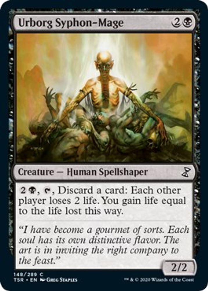 2021 Magic: The Gathering: Time Spiral: Remastered (TSR) - Urborg Syphon Mage (#148, Common) (, Near Mint)