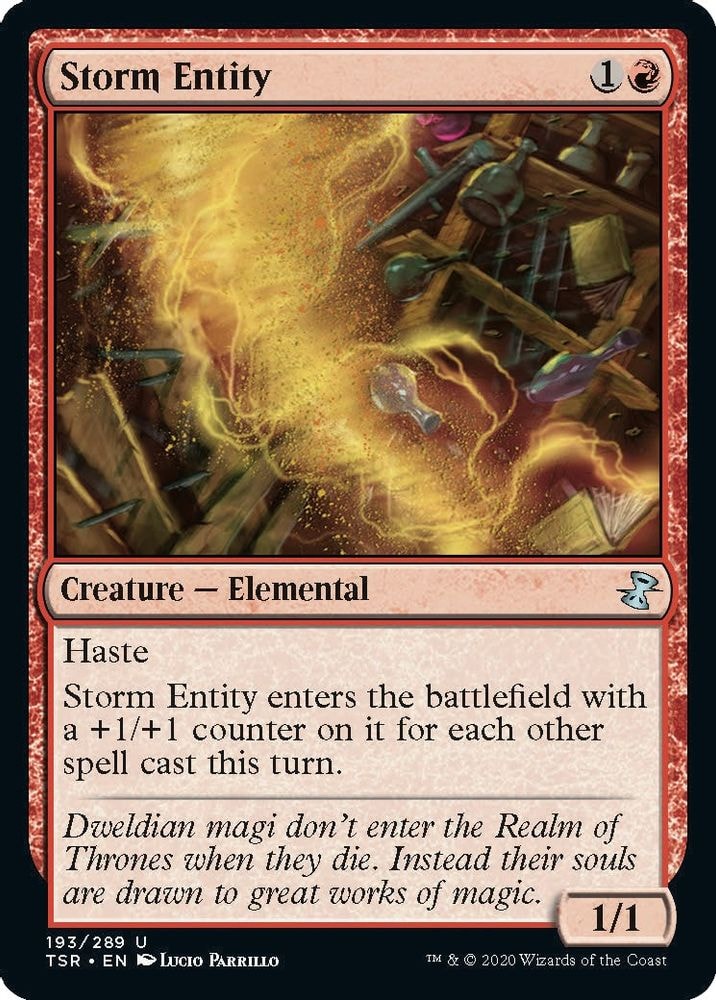 2021 Magic: The Gathering: Time Spiral: Remastered (TSR) - Storm Entity (#193, Uncommon) (, Near Mint)
