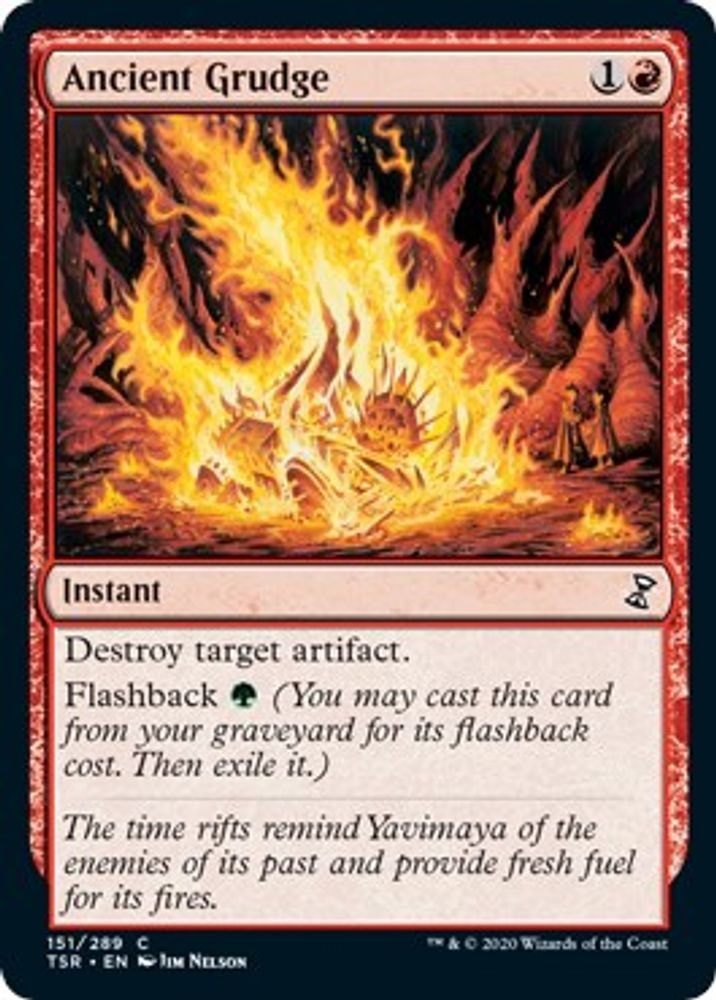 2021 Magic: The Gathering: Time Spiral: Remastered (TSR) - Ancient Grudge (#151, Common) (, Near Mint)