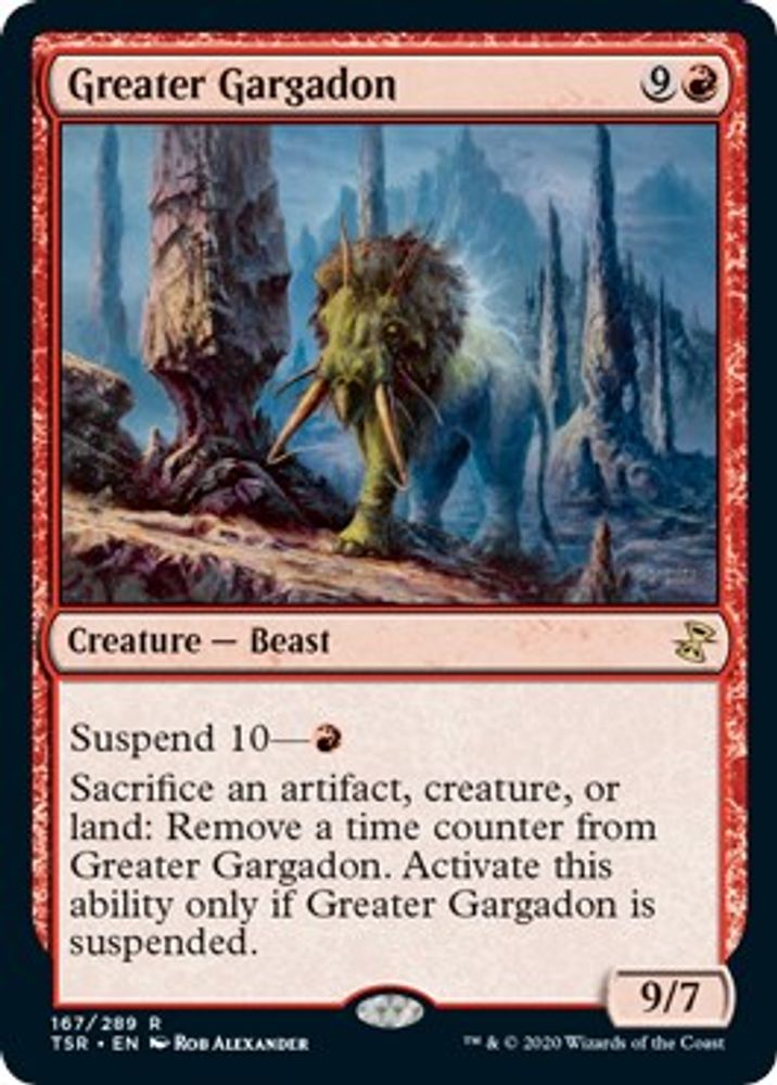 2021 Magic: The Gathering: Time Spiral: Remastered (TSR) - Greater Gargadon (#167, Rare) (, Near Mint)