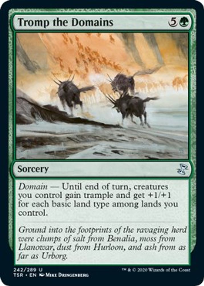 2021 Magic: The Gathering: Time Spiral: Remastered (TSR) - Tromp the Domains (#242, Uncommon) (, Near Mint)