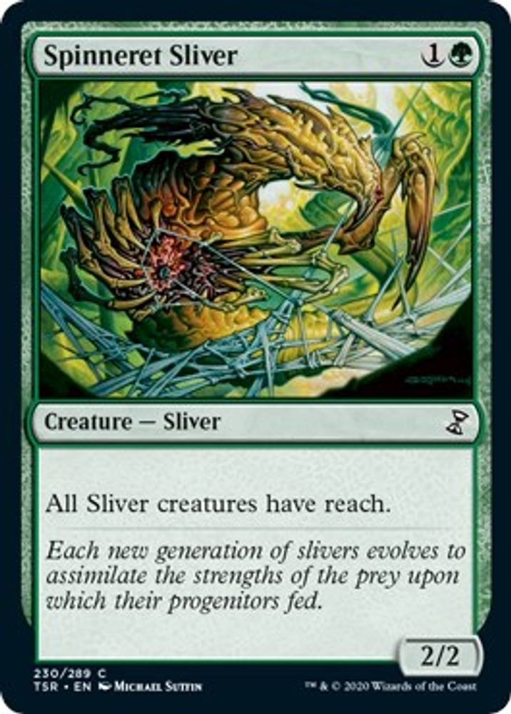 2021 Magic: The Gathering: Time Spiral: Remastered (TSR) - Spinneret Sliver (#230, Common) (, Near Mint)