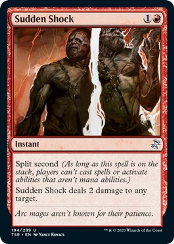 2021 Magic: The Gathering: Time Spiral: Remastered (TSR) - Sudden Shock (#194, Uncommon) (, Near Mint)
