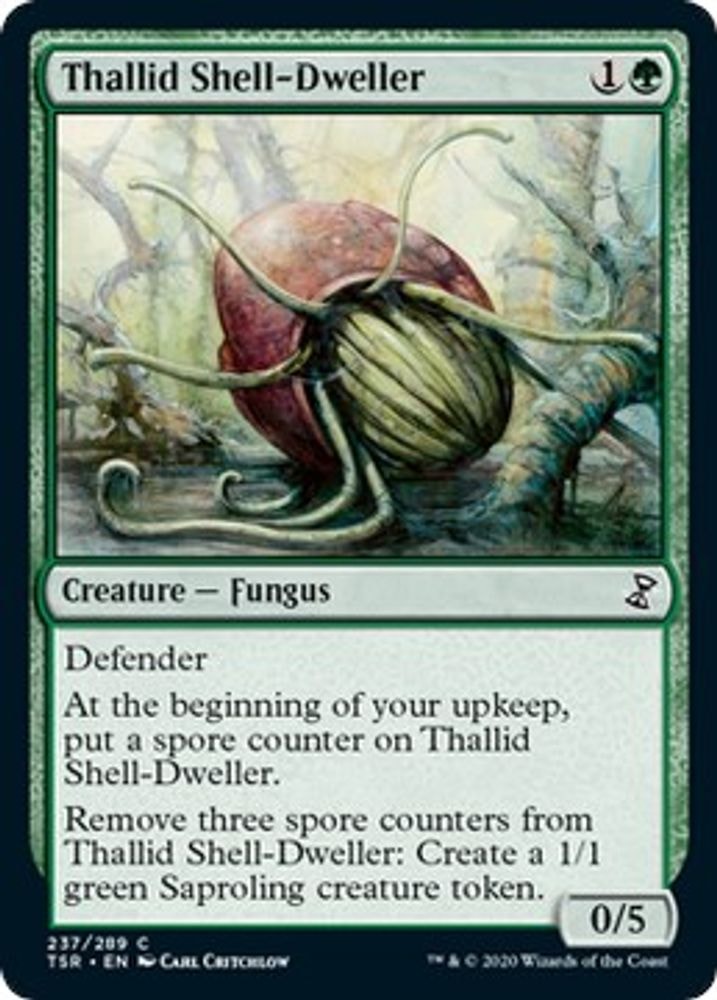 2021 Magic: The Gathering: Time Spiral: Remastered (TSR) - Thallid Shell Dweller (#237, Common) (, Near Mint)