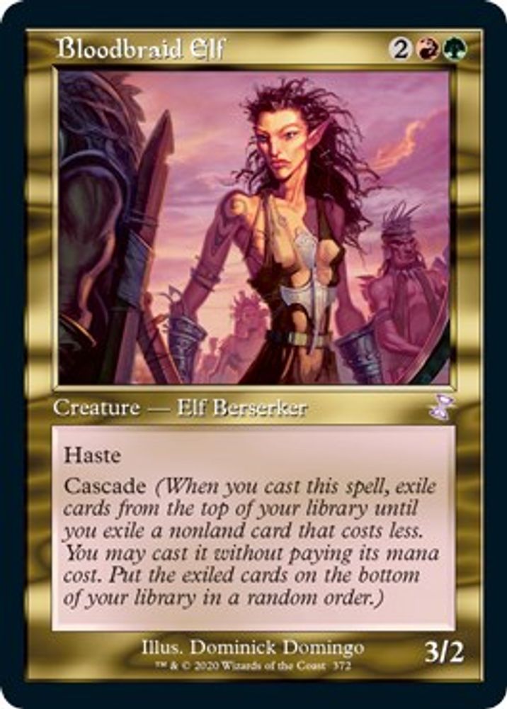 2021 Magic: The Gathering: Time Spiral: Remastered (TSR) - Bloodbraid Elf (#372, Special) (, Near Mint)