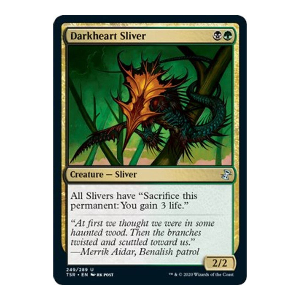 2021 Magic: The Gathering: Time Spiral: Remastered (TSR) - Darkheart Sliver (#249, Uncommon) (, Near Mint)