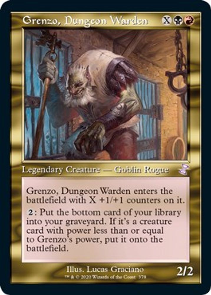 2021 Magic: The Gathering: Time Spiral: Remastered (TSR) - Grenzo Dungeon Warden (#378, Special) (, Near Mint)
