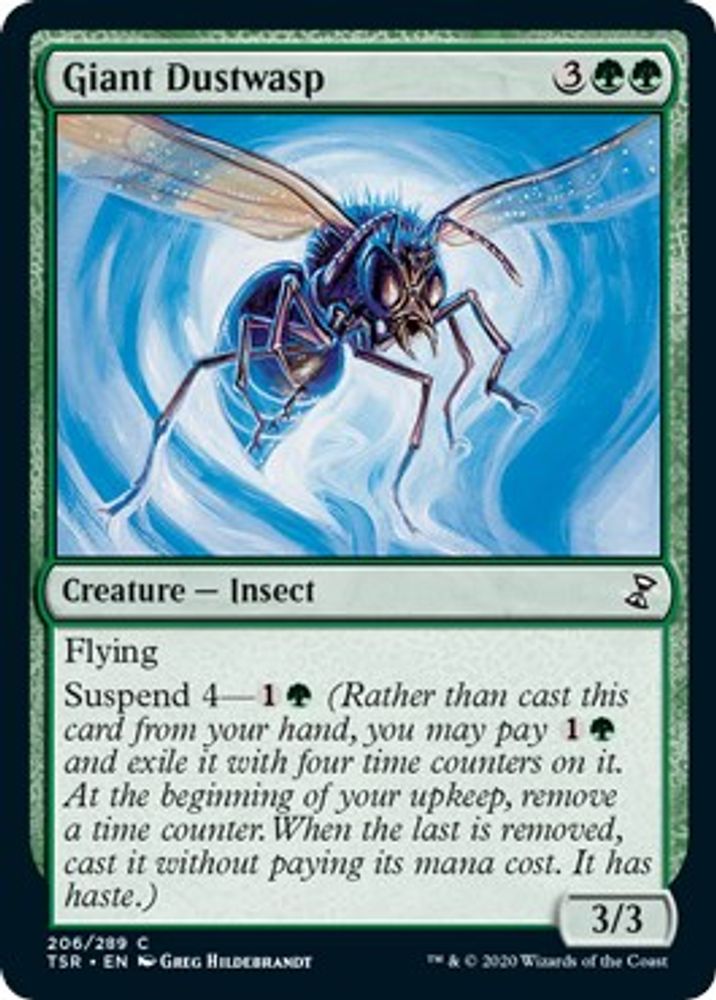2021 Magic: The Gathering: Time Spiral: Remastered (TSR) - Giant Dustwasp (#206, Common) (, Near Mint)