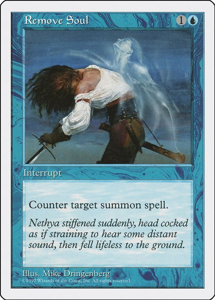 1997 Magic: The Gathering: Fifth Edition (5ED) - Remove Soul (#117, Common) (, Near Mint)