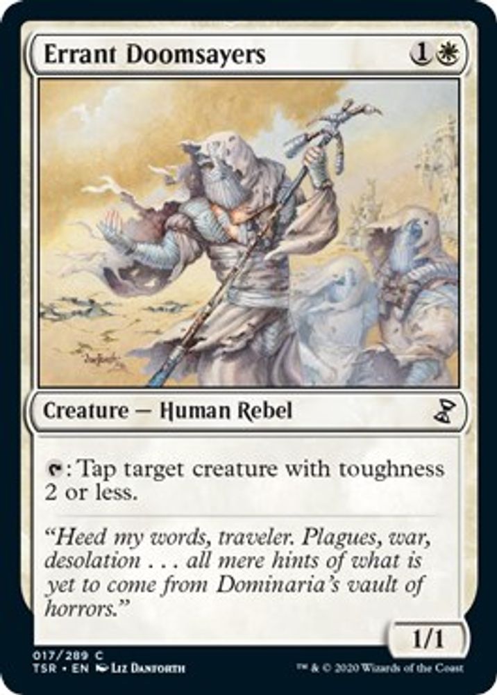 2021 Magic: The Gathering: Time Spiral: Remastered (TSR) - Errant Doomsayers (#17, Common) (, Near Mint)