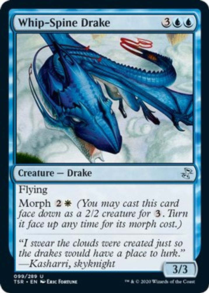 2021 Magic: The Gathering: Time Spiral: Remastered (TSR) - Whip Spine Drake (#99, Uncommon) (, Near Mint)