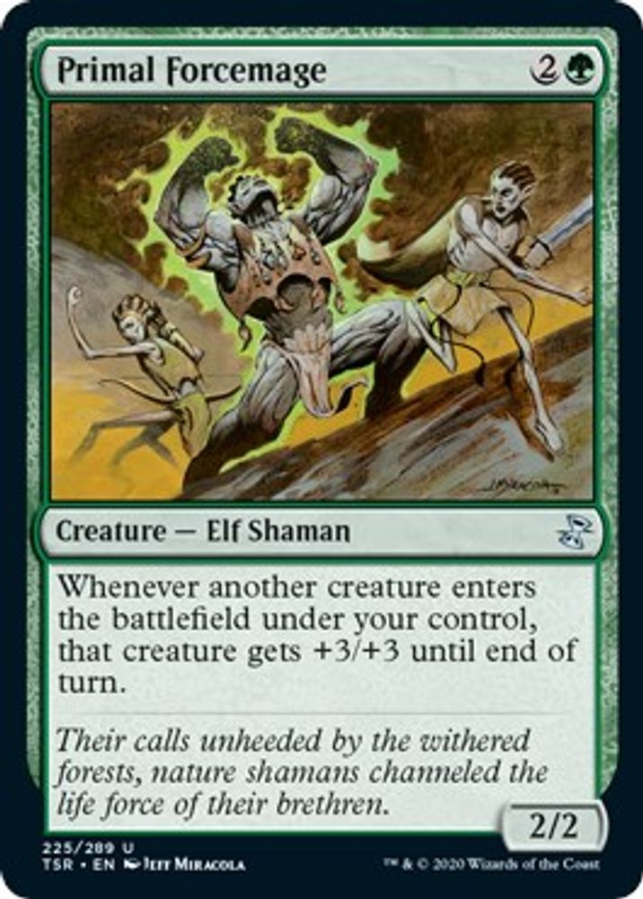 2021 Magic: The Gathering: Time Spiral: Remastered (TSR) - Primal Forcemage (#225, Uncommon) (, Near Mint)