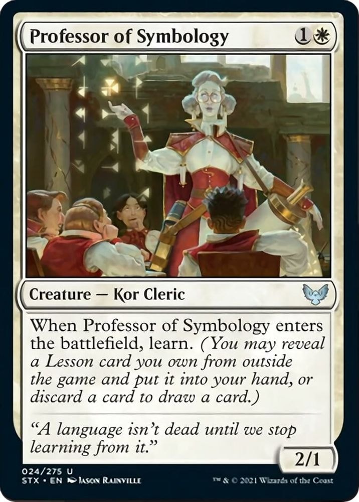 2021 Magic: The Gathering: Strixhaven: School of Mages (STX) - Professor of Symbology (#24, Uncommon) (, Near Mint)